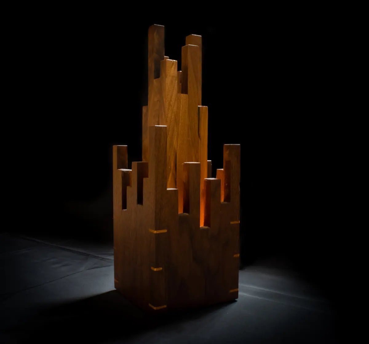 Spire Lamp by SylvaFox Woodworking