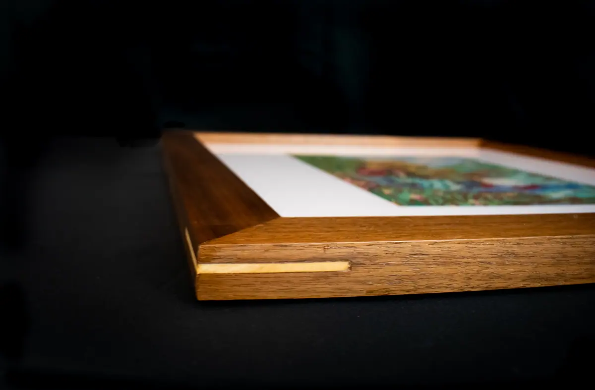 Walnut Needlepoint Frame, view 3
