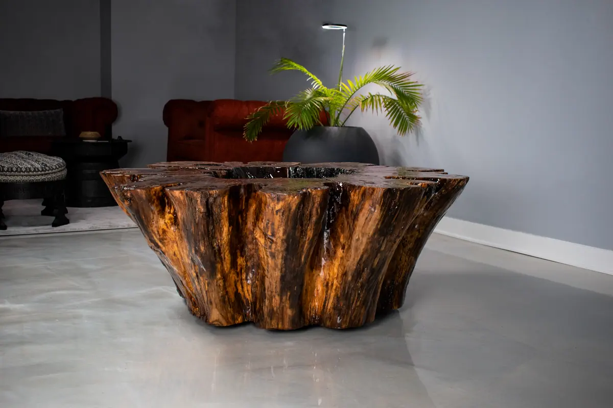 Hollow Stump Table by SylvaFox Woodworking